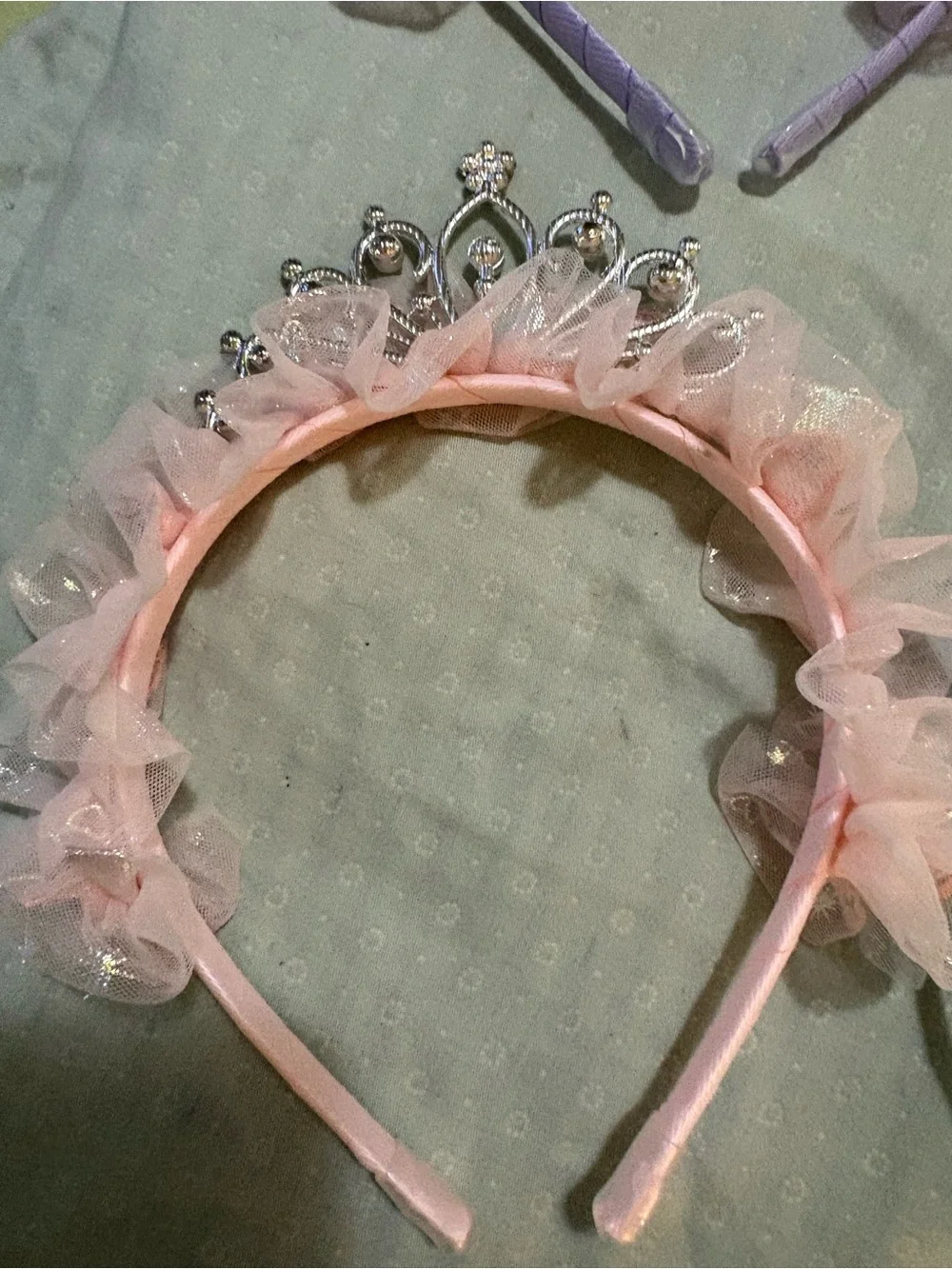 Kids Tiara Headband Set - Pastel Pink, Blue, Purple & Cream